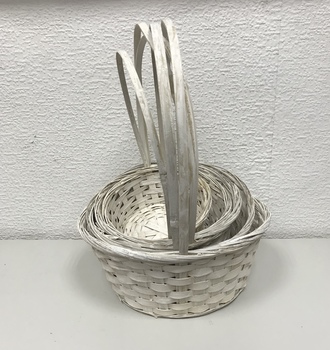 +Набор корзин из 5  (С -090) отбеленная