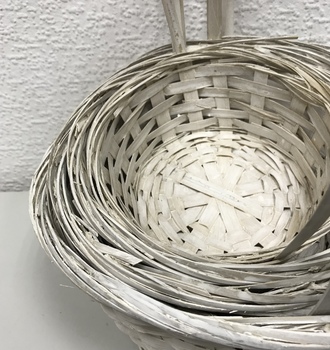 +Набор корзин из 5  (С -090) отбеленная