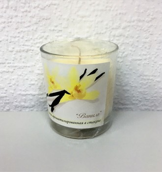 Свеча ароматизированная в стекле