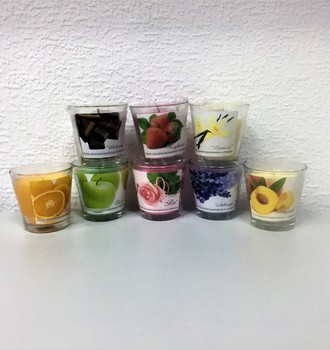 Свеча ароматизированная в стекле малая