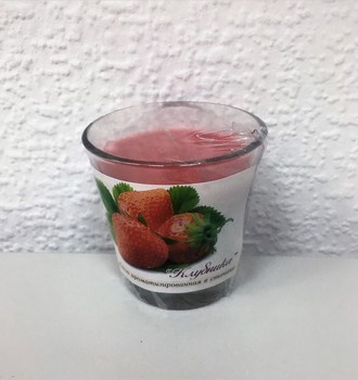 Свеча ароматизированная в стекле малая