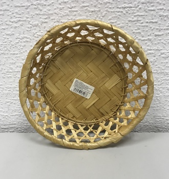 832102 Фруктовница круглая, редкое плетение