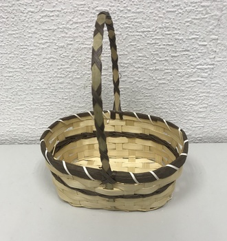 +Набор корзин из 5 бело-корич (С -093)