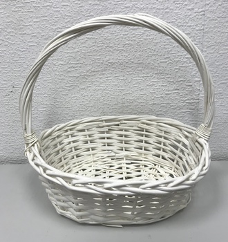 +Набор корзин пл.  из 3 105, 106 белая овал и круг