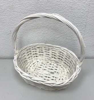 +Набор корзин пл.  из 3 105, 106 белая овал и круг