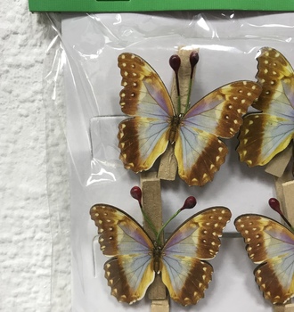 Прищепка Набор Бабочек (6 шт) JU13-13