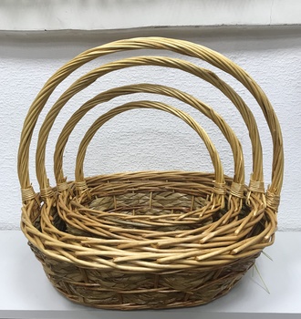 +Набор корзин пл. из 4 (С-112, 113) рыжая