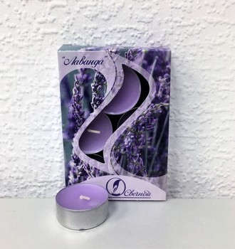 Свеча в гильзе ароматизированная 6шт/уп