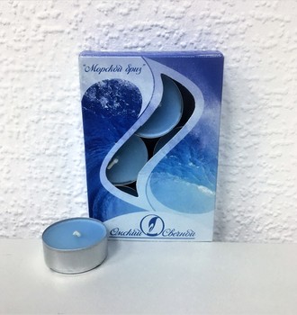 Свеча в гильзе ароматизированная 6шт/уп