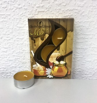 Свеча в гильзе ароматизированная 6шт/уп