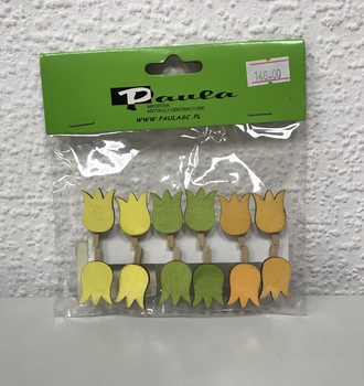 Прищепка Набор Тюльпанов (дерево)