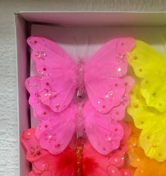 12см Бабочка на прищепке(12см)