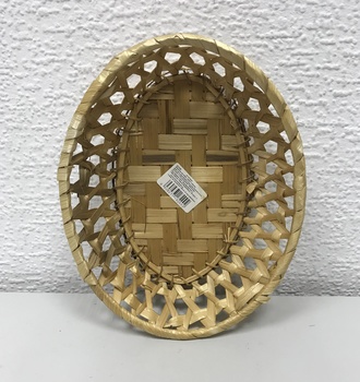 833108 Фруктовница овальная,редкое плетение