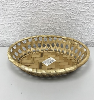 833108 Фруктовница овальная,редкое плетение