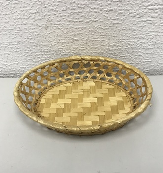 833109 Фруктовница овальная,редкое плетение