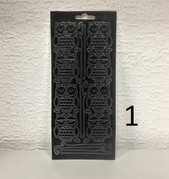 Контурные наклейки  10х24,5 см