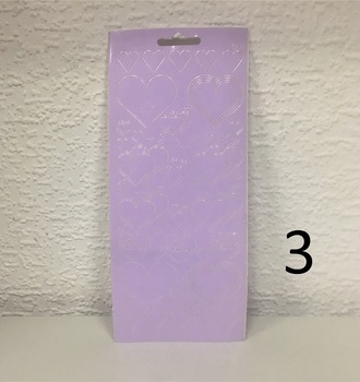 Контурные наклейки  10х24,5 см