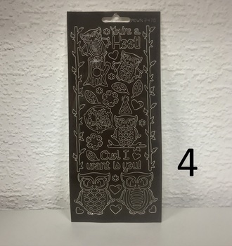 Контурные наклейки  10х24,5 см