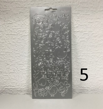 Контурные наклейки  10х24,5 см