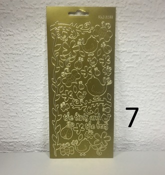 Контурные наклейки  10х24,5 см