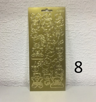 Контурные наклейки  10х24,5 см