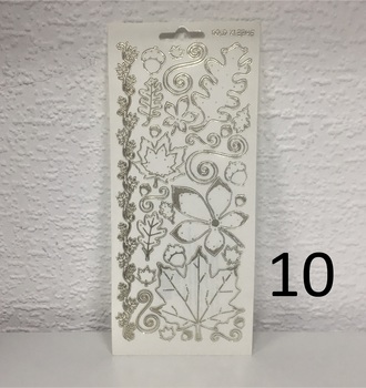 Контурные наклейки  10х24,5 см