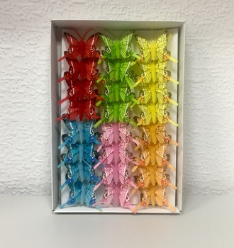 Бабочка на прищепке (24шт)