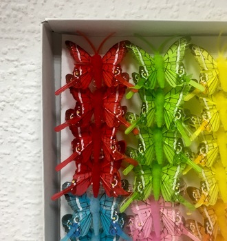 Бабочка на прищепке (24шт)