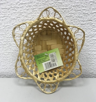 833131 Фруктовница овальная с краями в виде фестон