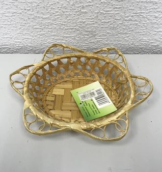 833131 Фруктовница овальная с краями в виде фестон