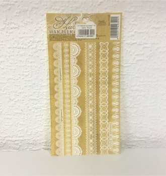 СЛ Набор декор. клейкой ленты "Белое кружево" 10,5