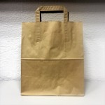 О Пакет бум. "Крафт" 24+14х28 б/л с ручками