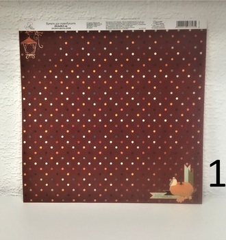 СЛ Бумага для скрапбукинга 29,5*29,5см 180г/м