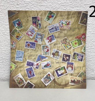 СЛ Бумага для скрапбукинга НГ история 160гр/м2