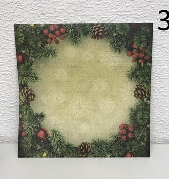 СЛ Бумага для скрапбукинга НГ история 160гр/м2