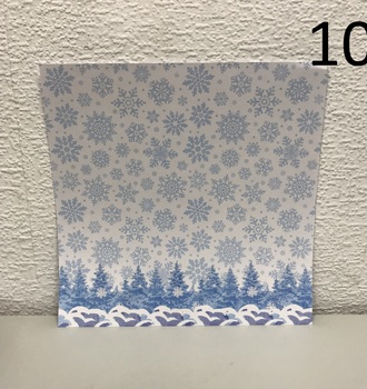 СЛ Бумага для скрапбукинга НГ история 160гр/м2