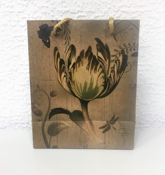 + Сумка крафт 04 (11,5*14) с верев.ручками с рис.