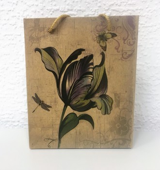 + Сумка крафт 04 (11,5*14) с верев.ручками с рис.