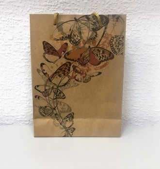 + Сумка крафт 10 (15*20) с верев.ручками с рис.