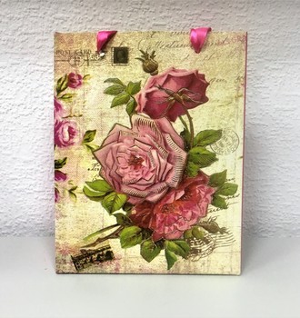 + Сумка крафт 12 (18*23) с атласными ручками