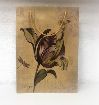 + Сумка крафт 18 (24*33) с верев.ручками с рис.