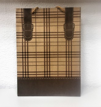 + Сумка крафт 18 (24*33) с верев.ручками с рис.