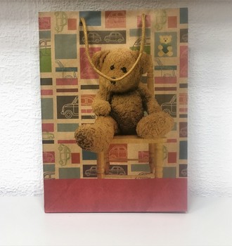 + Сумка крафт 18 (24*33) с верев.ручками с рис.