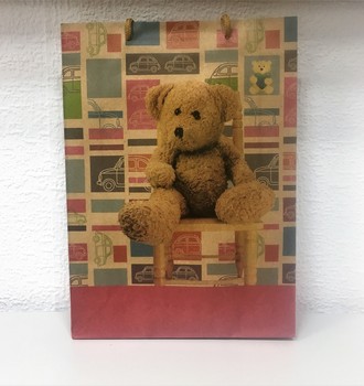 + Сумка крафт 18 (24*33) с верев.ручками с рис.