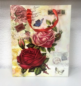 + Сумка крафт 18 (26*32) с атласными ручками