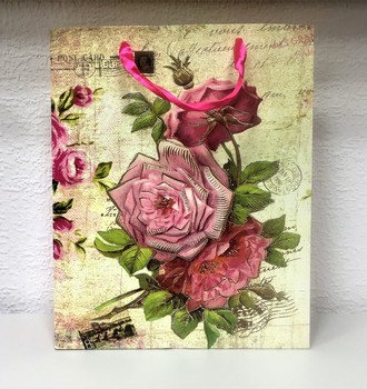 + Сумка крафт 18 (26*32) с атласными ручками