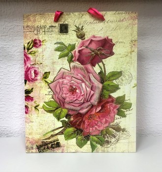 + Сумка крафт 18 (26*32) с атласными ручками