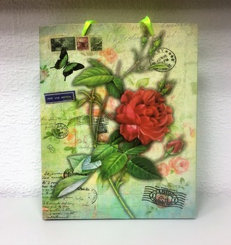 + Сумка крафт 18 (26*32) с атласными ручками