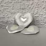 Набор сердец декор. (12шт), атлас