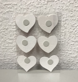 СЛ Наклейки дерево "Розы на сердце" 6шт